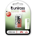 NiMH Uniross AAA 1000 блистер 2бр. 8288