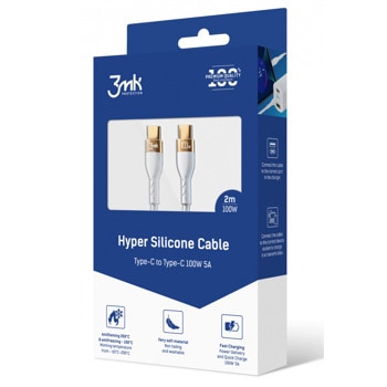 3MK Hyper Silicone Cable 100W 5A CC2-100-01W