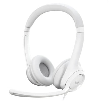 Logitech H390 USB Computer Headset -OFF-WHITE USB