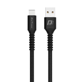 КАбел Type-C (м) към USB A(м) 1m Black 40108