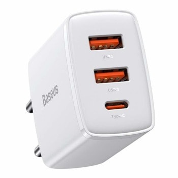 Baseus Compact Quick Wall Charger White CCXJ-E02