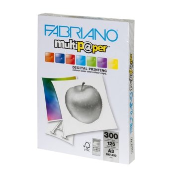 Fabriano Multipaper, A3, 300 g/m2, гланц, 125 лист