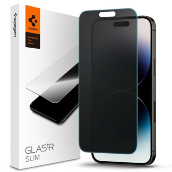 Spigen Glass.Tr Slim Privacy за iPhone 14 Pro Max