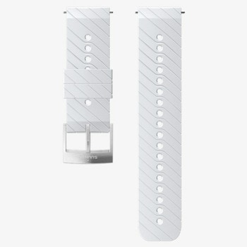 Suunto 24 ATH3 SILICONE STRAP WHITE/STEEL M