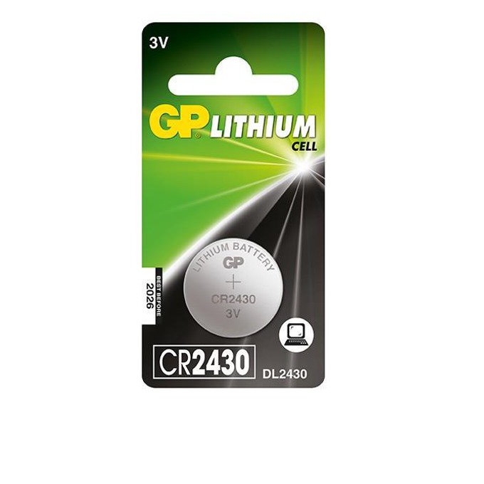 GP CR-2430 3V 610mAh 5бр бутонна