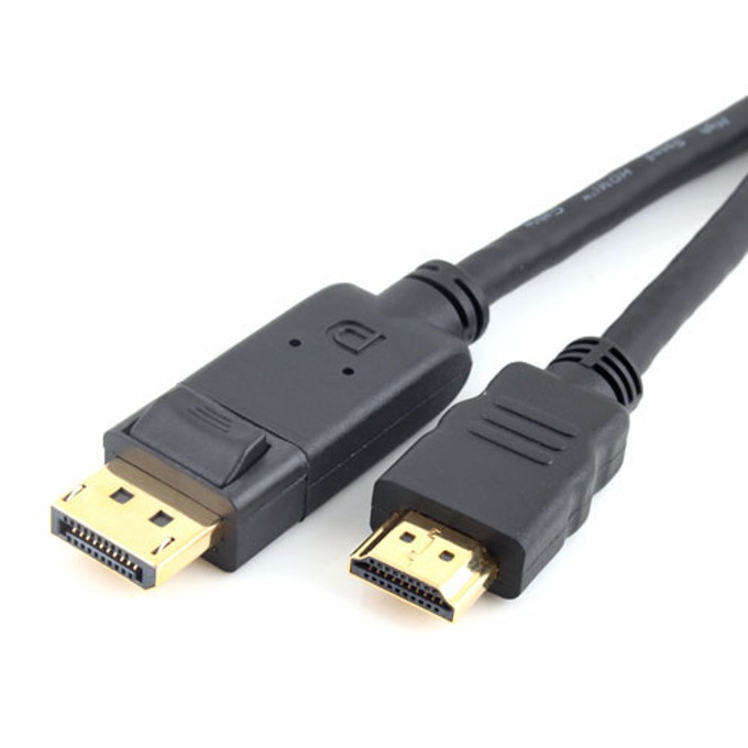 DP(м) to HDMI(м) 3m черен 18274