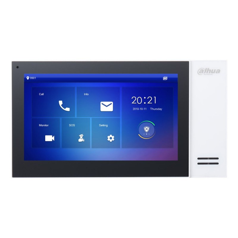 7-инчов цветен IP SIP POE LCD капацитивен touch монитор, VTH2421FW-P