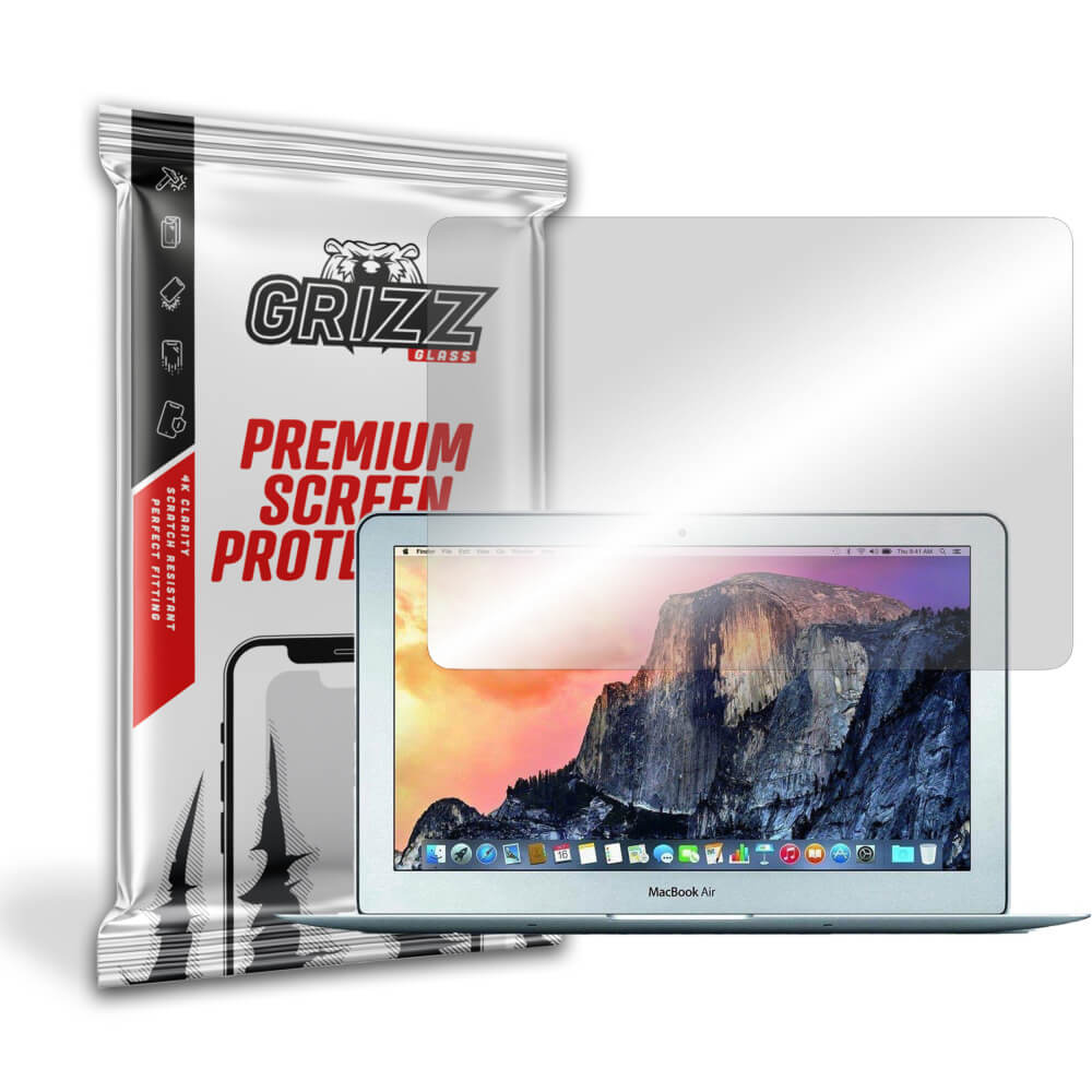 GrizzGlass HybridGlass Screen Protector - хибридно стъклено защитно покритие за дисплея на MacBook Air 13 (модели от 2010 до 2017 година) (матово)