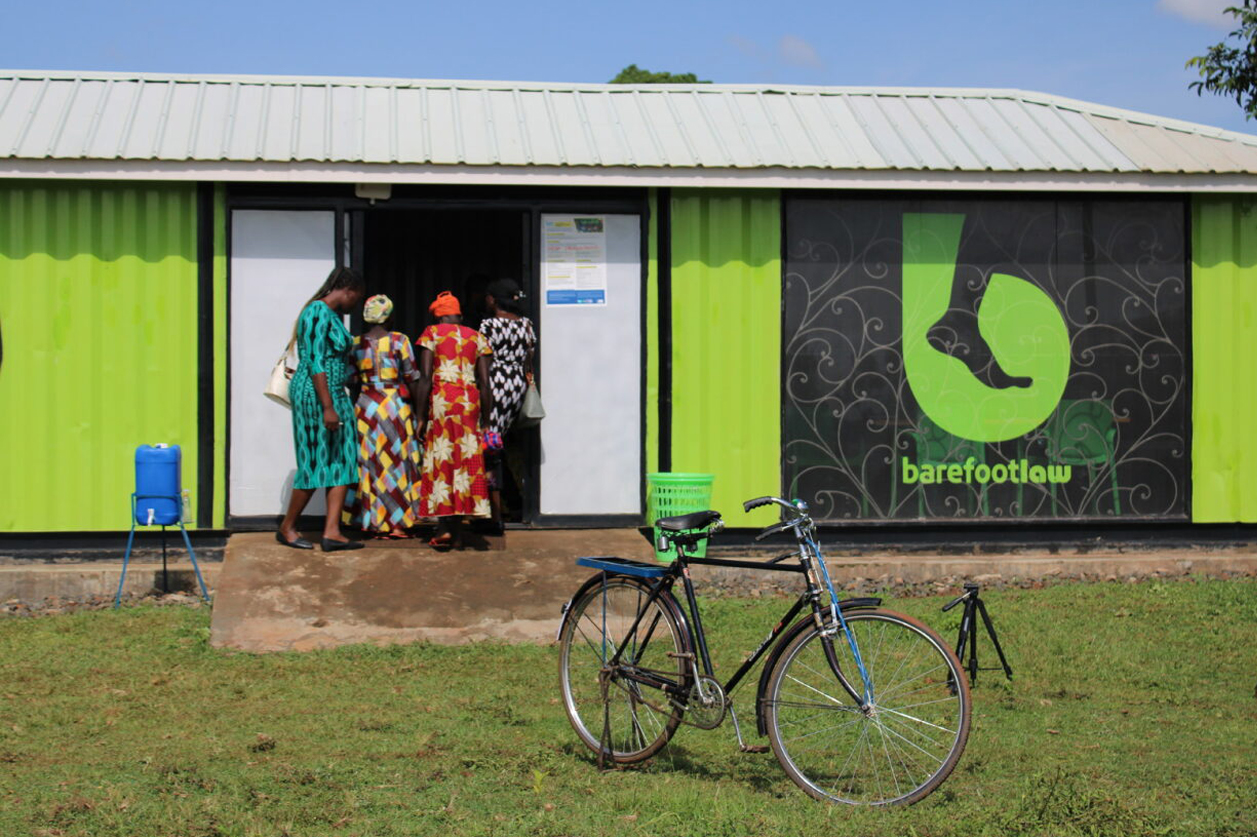 Barefootlaw centre and bicycle