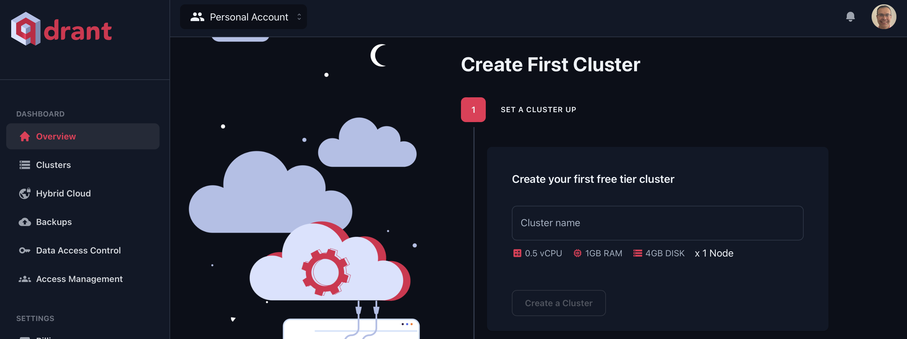 create a cluster