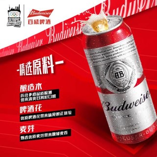 百威拉格啤酒经典醇正浓郁麦香450ml*18听啤酒整箱装