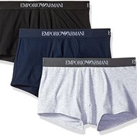 EMPORIO ARMANI 男士针织平角裤 3条装