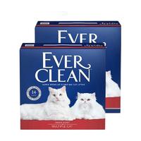 88VIP：EVER CLEAN 铂钻 红标 膨润土猫砂 11.3kg*2盒