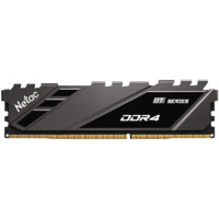 Netac 朗科 越影系列 DDR4 3200MHz 台式机内存 马甲条 黑色 8GB