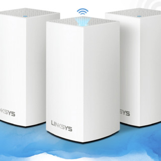 LINKSYS 领势 VELOP全屋覆盖wifi路由器WHW0103高通四核芯片分布式MESH双频3900M千兆大户型家用