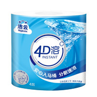 Hygienix 洁云 JIEYUN 洁云 4D溶+4层卷纸 160g24卷