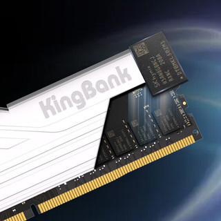 KINGBANK 金百达 银爵系列 DDR4 3600MHz 台式机内存 马甲条 白色 16GB 8GB×2 CL18