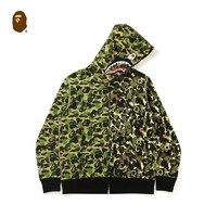 BAPE MO'WAX联名迷彩鲨鱼卫衣 0ZXSWM31906XG