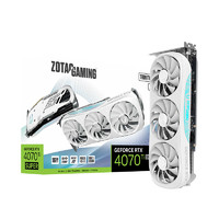 百亿补贴：ZOTAC 索泰 GeForce RTX 4070 Ti SUPER TRINITY OC 月白 显卡 16GB