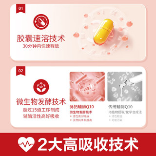 Move Free 益节 旭福MegaRed脉拓 高浓度200mg 辅酶Q10软胶囊片90粒