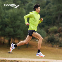 值选、88VIP：saucony 索康尼 啡速4竞速训练跑步鞋男专业马拉松缓震回弹运动鞋白黑4