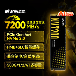 BIWIN 佰维 悟空系列 NVMe M.2 RGB固态硬盘（PCI-E 4.0）