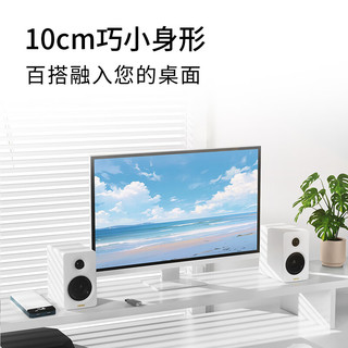 EDIFIER 漫步者 N300 有源桌面2.0音箱 电脑电视音响 HIFI音质 精致小巧 大功率桌面音响