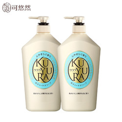 KUYURA 可悠然 美肌香氛沐浴露 恬静清香 1000ml*2+惠润沐浴露650ml*