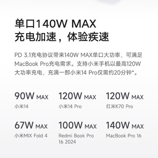 Xiaomi 小米 P03MI 移动电源 25000mAh 212W MAX