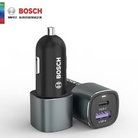 移动端、京东百亿补贴：BOSCH 博世 车载充电器一拖二45w车充PD快充