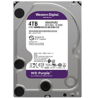 WD43PURZ 垂直式机械硬盘 4TB