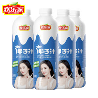 HUANLEJIA 欢乐家 大瓶椰子汁1L*4瓶