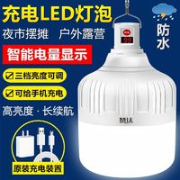 强光可充电式照明灯泡LED户外防水露营夜市摆摊灯家用停电应急灯