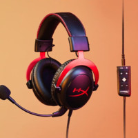 HYPERX 极度未知 飓风2 电竞游戏耳机头戴式 黑红 有线