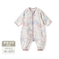 babycare 秋冬太空舱恒温分腿睡袋新生婴儿吸湿透气纱布睡袋宝宝防踢被神器