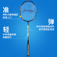 LI-NING 李宁 羽毛球拍2支中杆碳素280碳复合双拍对拍AYPP396-5