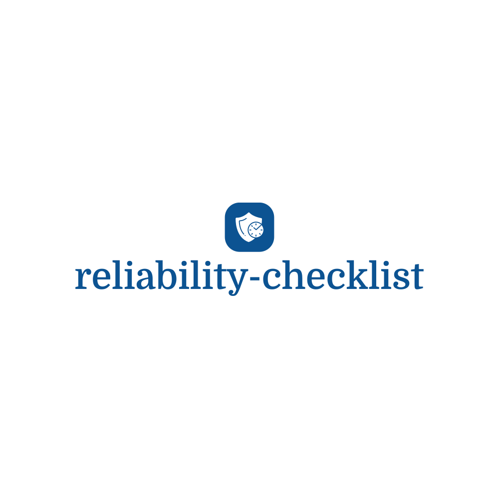 reliability-checklist