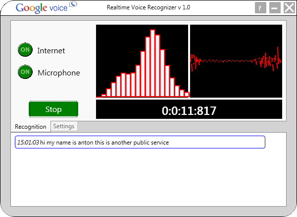 RealTimeVoiceRecognizer