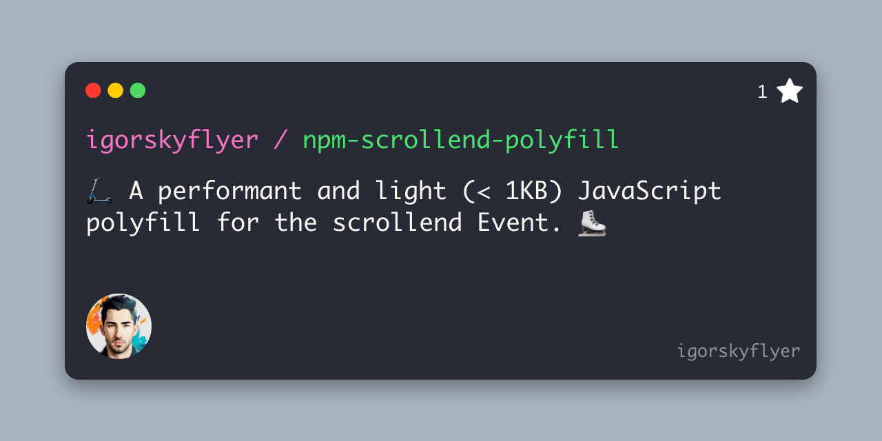 npm-scrollend-polyfill