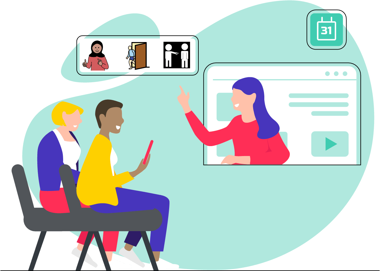 Group of icons to show 'AceCentre Learning'