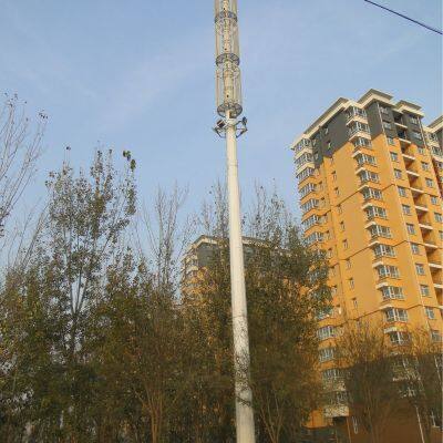 Hot DIP Galvanized Single Tube Tower Communication Monopole Antenna Tower