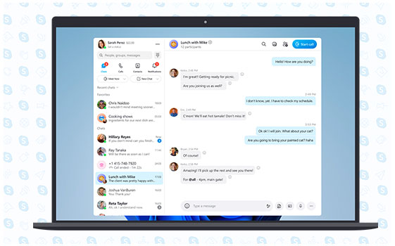 New Skype messaging experience.