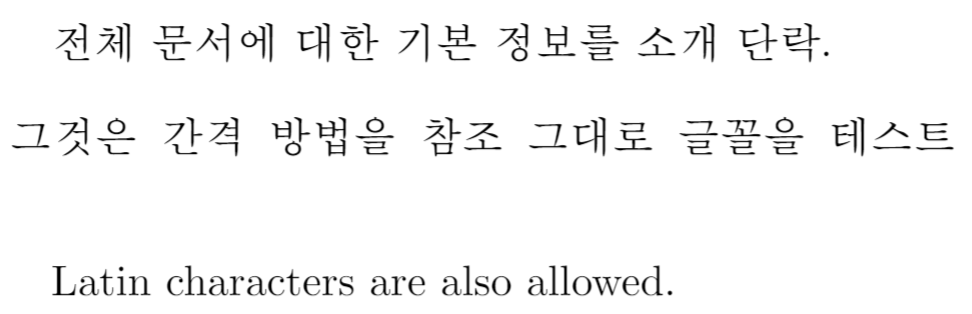 Typesetting Korean using CJKuft8