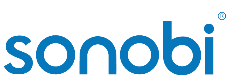 sonobi logo in blue with transparent background