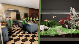 Aquarium in Cafe