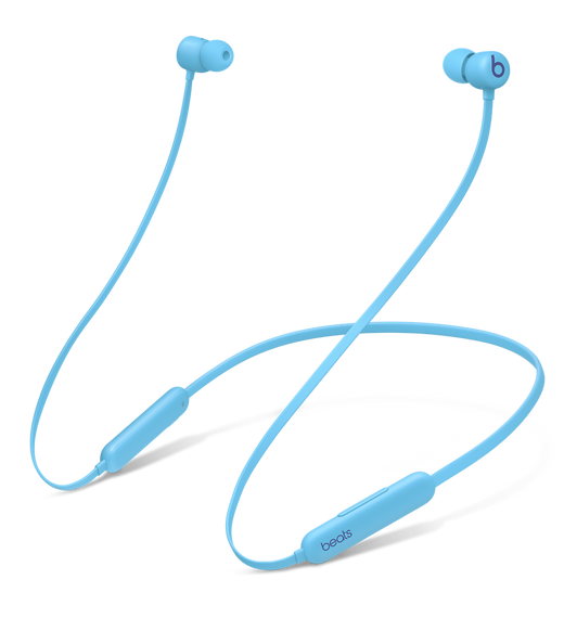 Beats Flex All-Day Wireless Earphones, in Flame Blue, feature a dual-chamber acoustic design to achieve outstanding stereo separation with rich and precise bass.