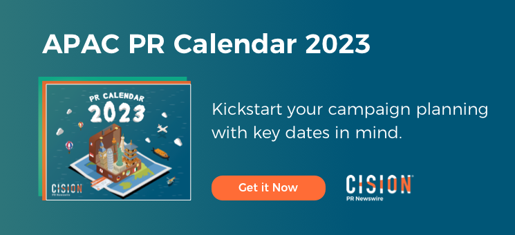 APAC PR Calendar 2023