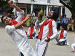 Students stage street play on water conservation