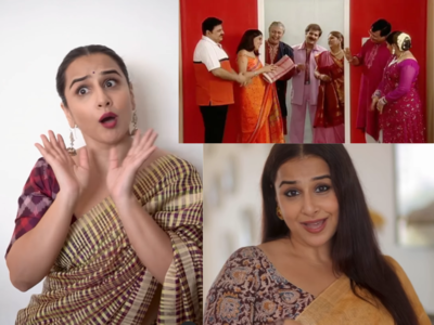 Vidya Balan channels the personalities of two iconic characters from Khichdi and Sarabhai Vs Sarabhai; asks the fans, 'Are you Hansa or Maya!?'