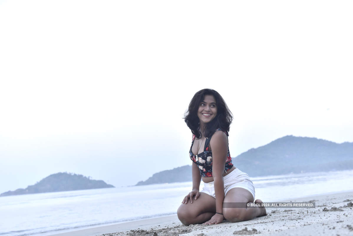 Mrunmayee Deshpande's exclusive photoshoot on Palolem beach in Goa